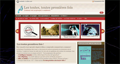 Desktop Screenshot of lestoutespremieresfois.com
